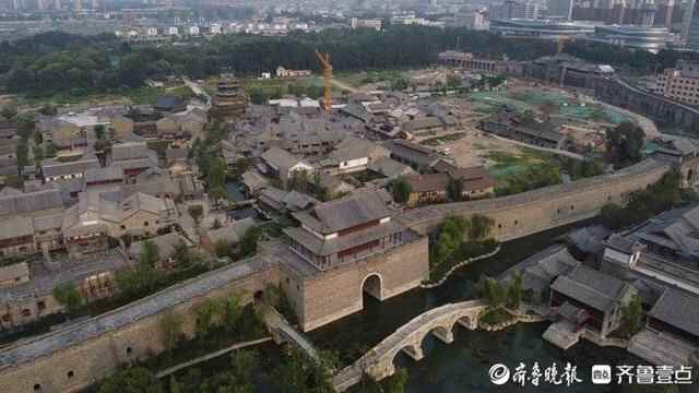 航拍建设中的济南章丘明水古城，女词人李清照故乡变“老”了