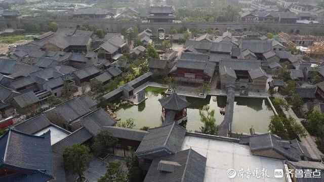 航拍建设中的济南章丘明水古城，女词人李清照故乡变“老”了