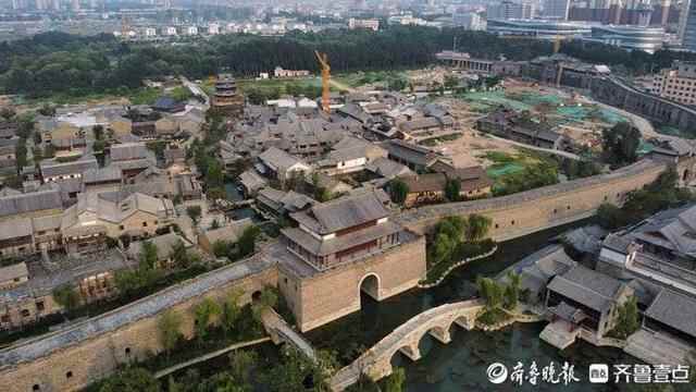 航拍建设中的济南章丘明水古城，女词人李清照故乡变“老”了