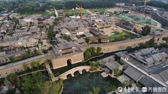 航拍建设中的济南章丘明水古城，女词人李清照故乡变“老”了