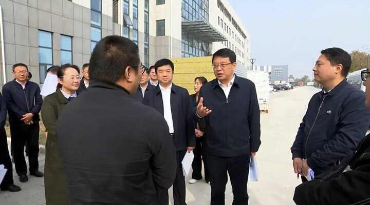 翟军 袁长奎督导商河县重点项目建设