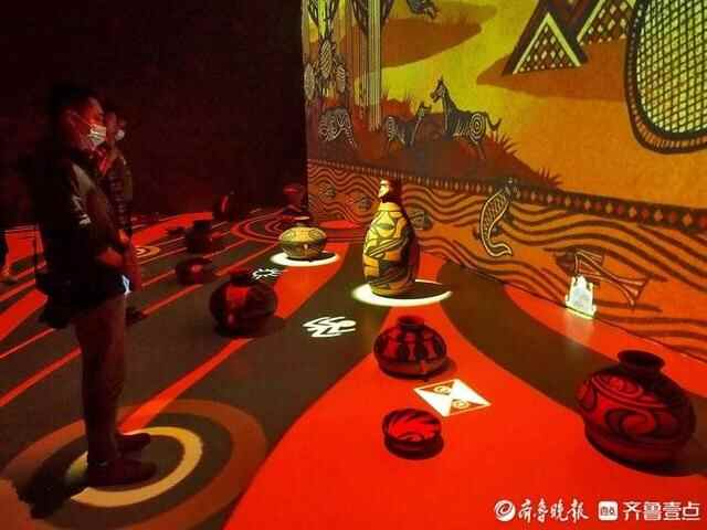 与国宝牵手，章丘绣源河《国家宝藏》大型数字展示成靓丽焦点