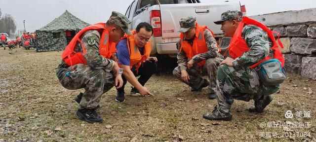 防汛救灾 章丘民兵在行动