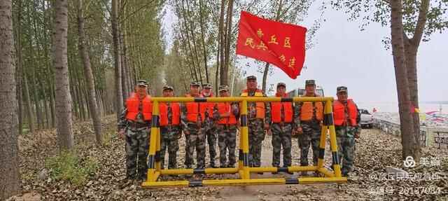 防汛救灾 章丘民兵在行动