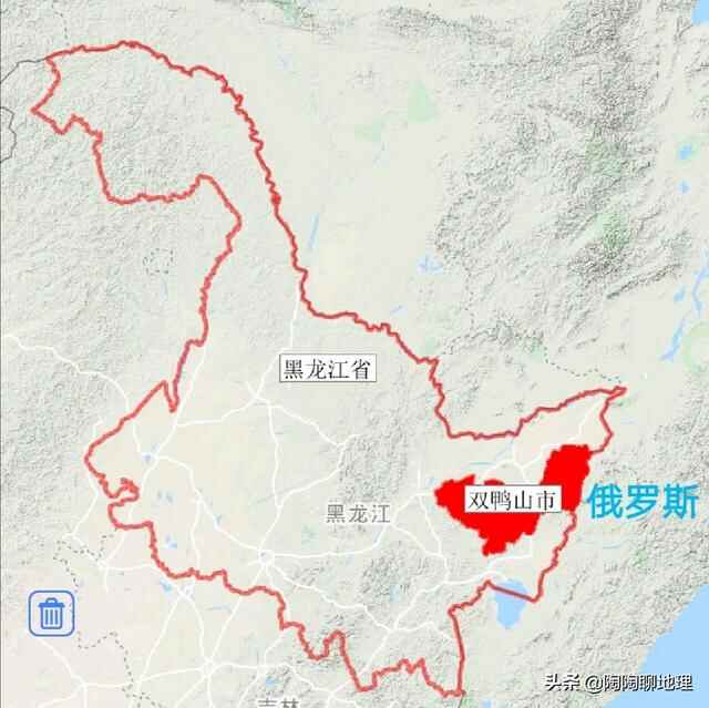 黑龙江省双鸭山市4区4县建成区排名，尖山区最大，四方台区最小