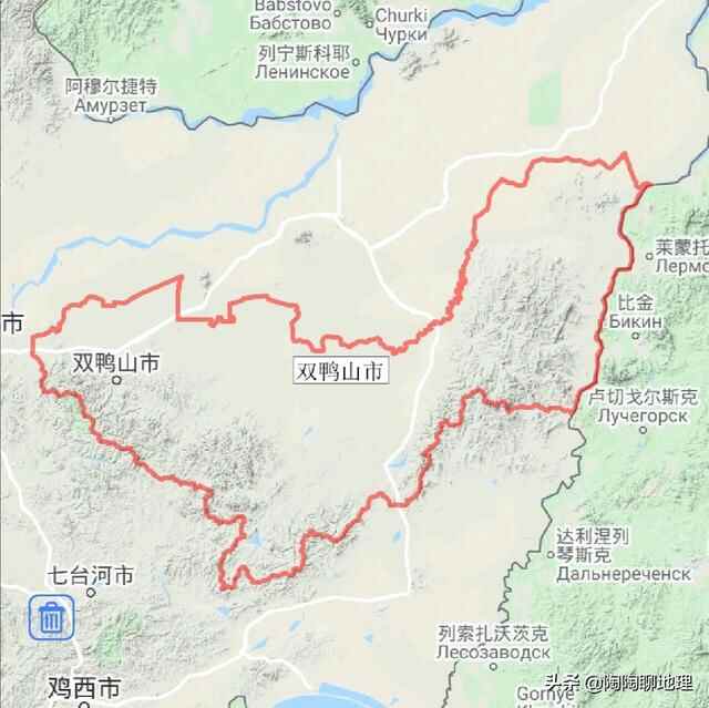 黑龙江省双鸭山市4区4县建成区排名，尖山区最大，四方台区最小