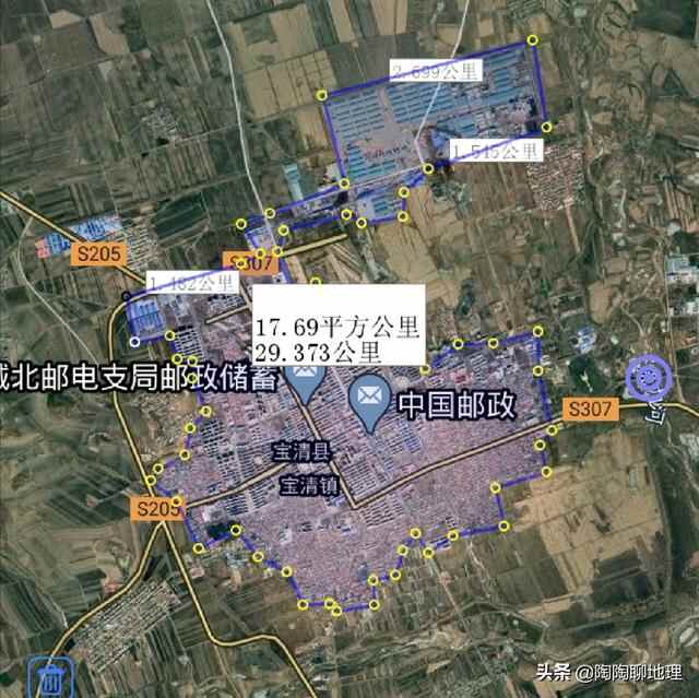 黑龙江省双鸭山市4区4县建成区排名，尖山区最大，四方台区最小