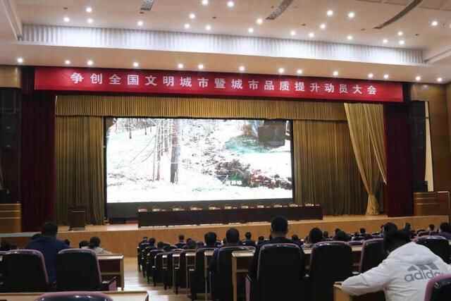 人人参与！莱西召开争创全国文明城市暨城市品质提升动员大会