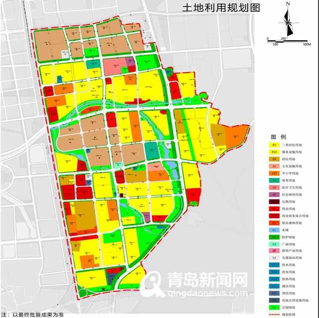 李沧区这645公顷土地出规划 打造生态型产城融合区