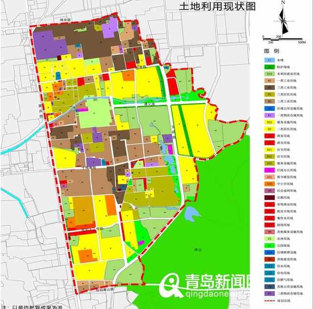 李沧区这645公顷土地出规划 打造生态型产城融合区