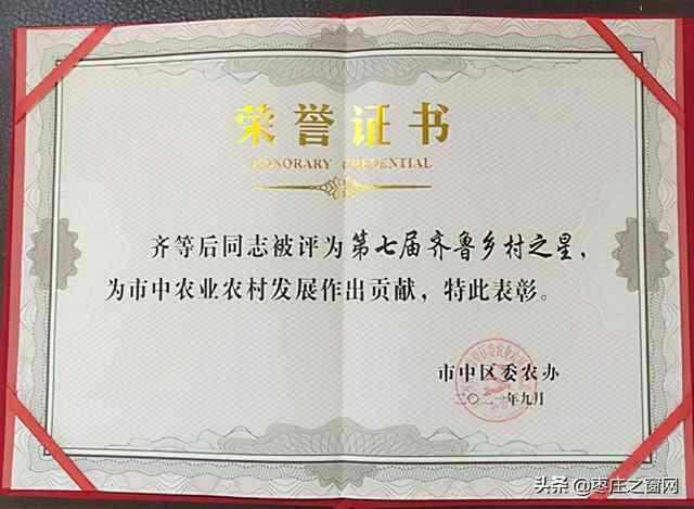 峨山口草莓获枣庄市知名农产品，齐等后获“齐鲁乡村之星”称号