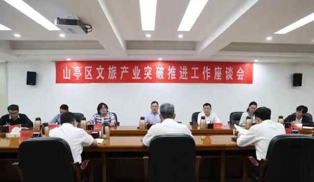 产业突破｜山亭区文旅产业突破推进工作座谈会召开