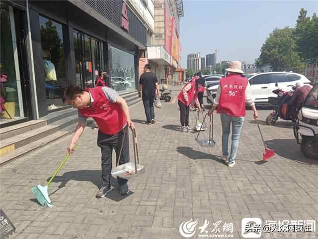 薛城移动积极参与创城志愿活动