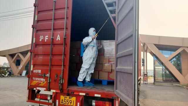 山亭区开展非冷链集装箱货物核酸检测结果阳性应急演练