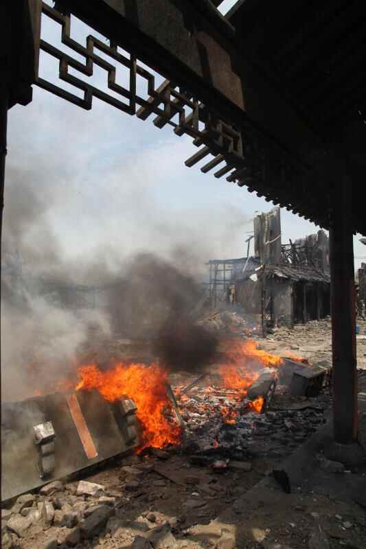 大运河畔拍戏忙电视连续剧《台儿庄》片场见闻