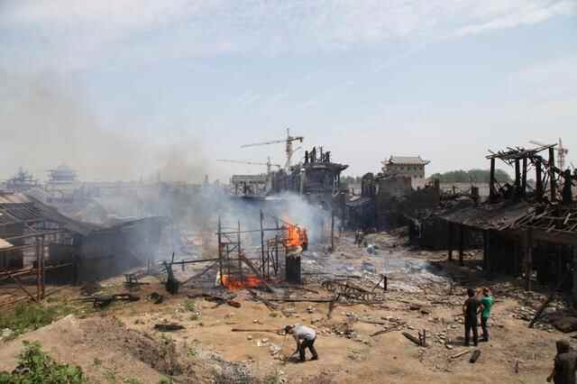 大运河畔拍戏忙电视连续剧《台儿庄》片场见闻