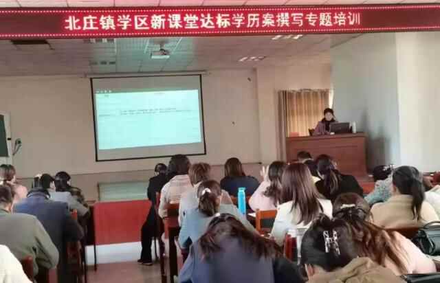 山亭区北庄学区开展新课堂达标学历案撰写专题培训活动