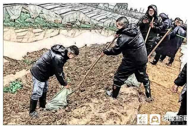 这就是山东·战秋汛｜一组漫画 记录利津防汛瞬间