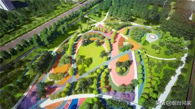 依托夹河，福山规划5大景观分区