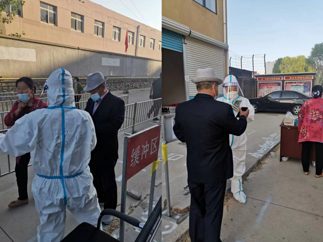 栖霞市翠屏街道东盛社区网格员加油干