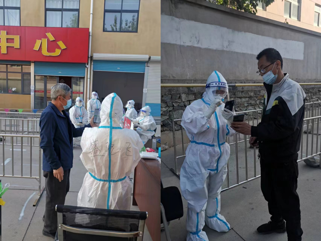 栖霞市翠屏街道东盛社区网格员加油干