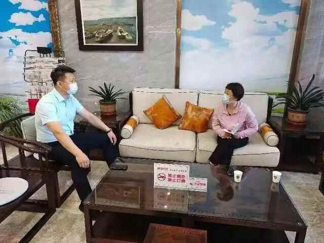 莱阳市人民**开展集中走访服务辖区内企业活动