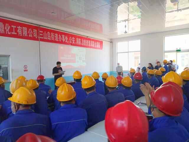 莱州三山岛企业一线“大练兵”党员助力开展安全应急演练