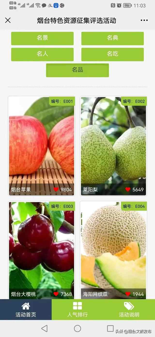 盛会烟台嘉年华丨挖掘城市“宝藏”，烟台发布“特色资源”“八仙代言八鲜”榜单