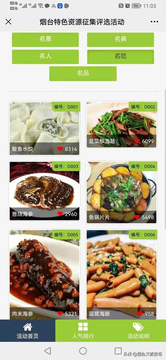 盛会烟台嘉年华丨挖掘城市“宝藏”，烟台发布“特色资源”“八仙代言八鲜”榜单