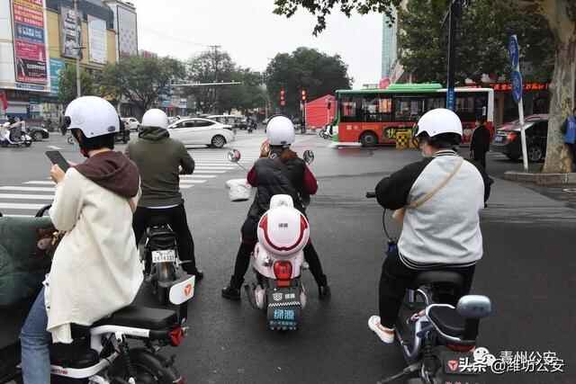 潍坊青州：集中整治，骑电动车出行切记佩戴安全头盔