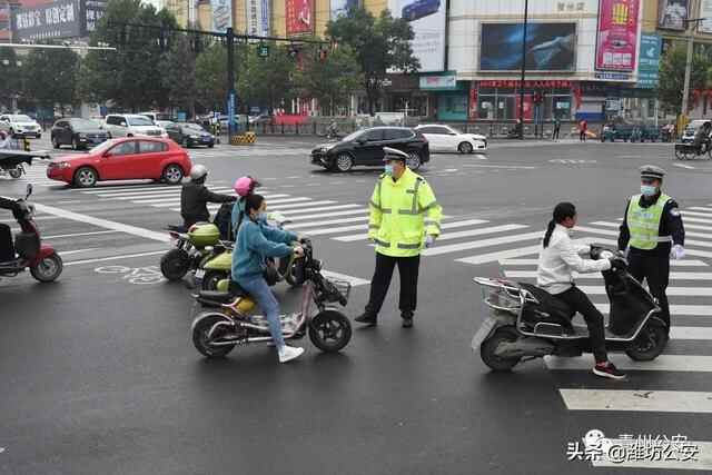 潍坊青州：集中整治，骑电动车出行切记佩戴安全头盔