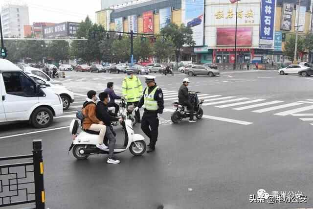 潍坊青州：集中整治，骑电动车出行切记佩戴安全头盔