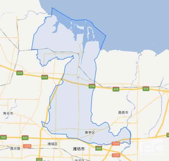 五个街道的寒亭区