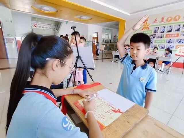 喜迎二十大，争做好队员！奎文区孙家小学举行队前教育系列活动