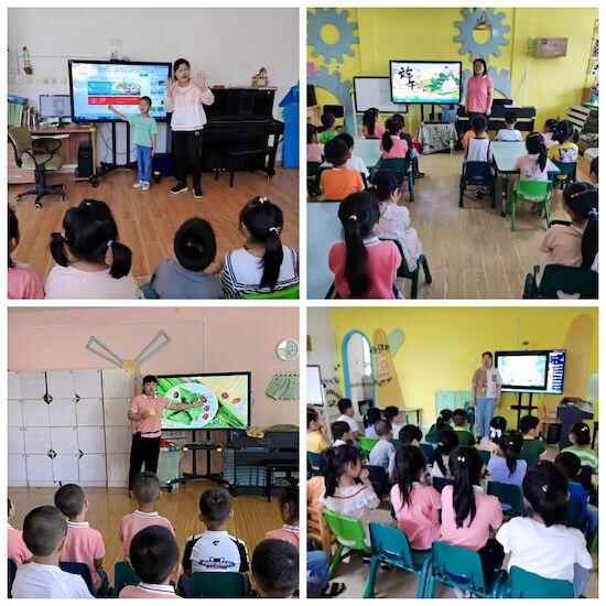 赛龙舟、挂香囊、包粽子……坊子区凤凰街道中心幼儿园欢乐迎端午