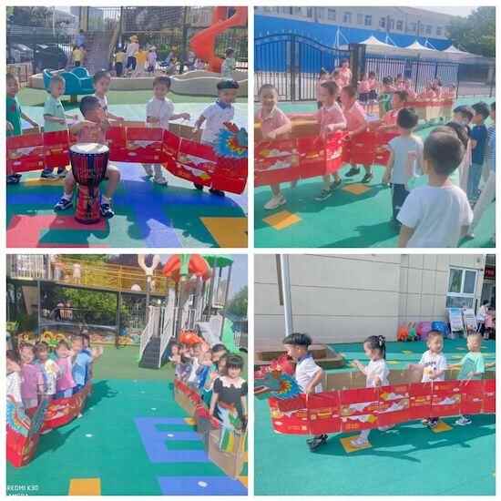 赛龙舟、挂香囊、包粽子……坊子区凤凰街道中心幼儿园欢乐迎端午