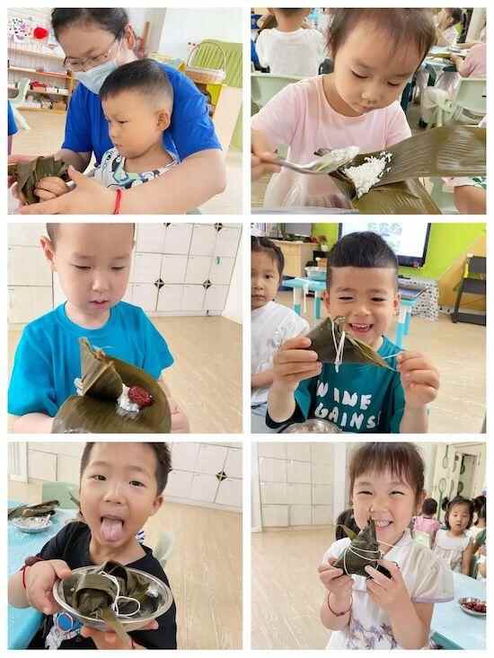 赛龙舟、挂香囊、包粽子……坊子区凤凰街道中心幼儿园欢乐迎端午