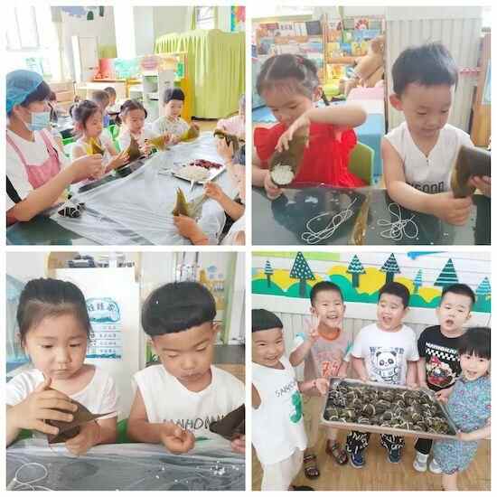 赛龙舟、挂香囊、包粽子……坊子区凤凰街道中心幼儿园欢乐迎端午