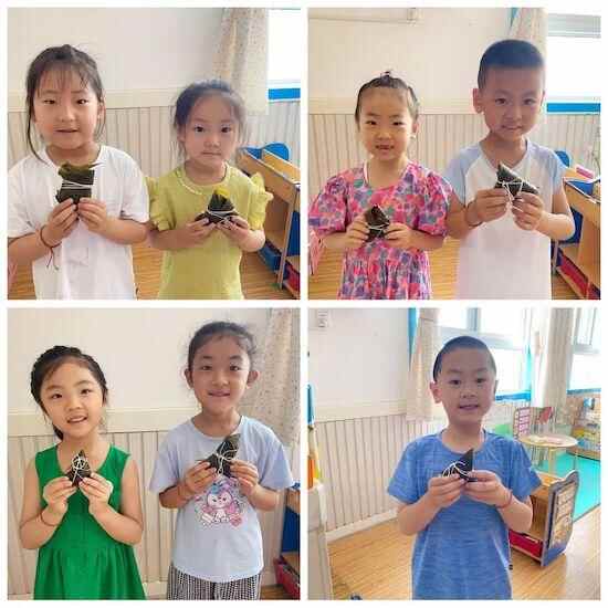 赛龙舟、挂香囊、包粽子……坊子区凤凰街道中心幼儿园欢乐迎端午