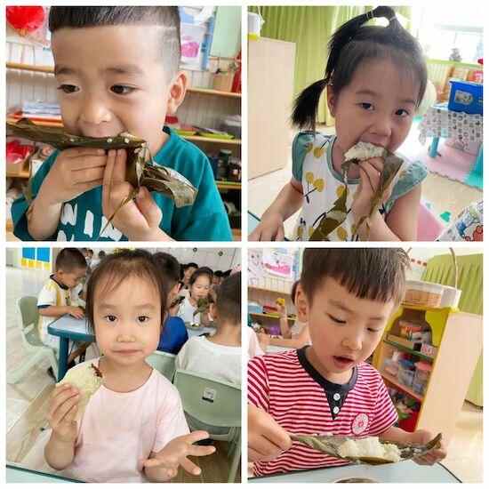 赛龙舟、挂香囊、包粽子……坊子区凤凰街道中心幼儿园欢乐迎端午