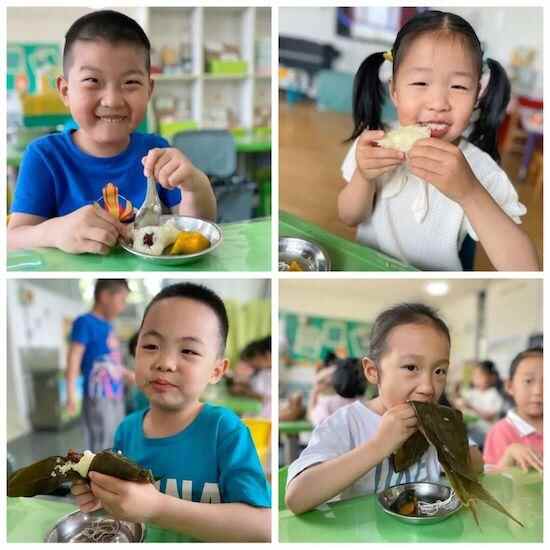 赛龙舟、挂香囊、包粽子……坊子区凤凰街道中心幼儿园欢乐迎端午