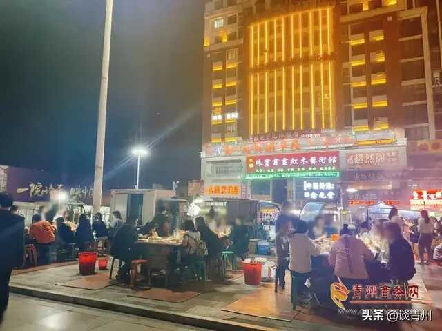 青州夜太美，这里的人为美食熬着夜