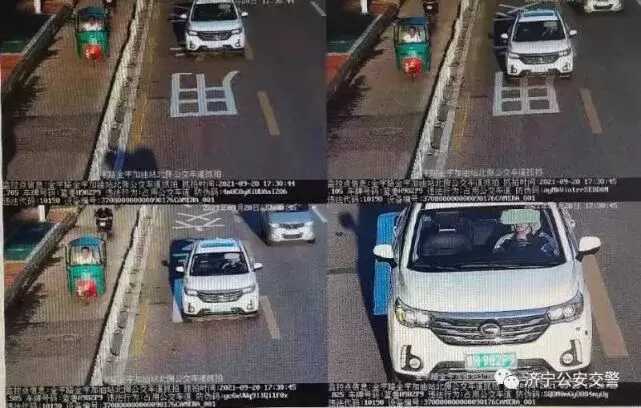 再次曝光！济宁这些车辆违法占用公交车道！