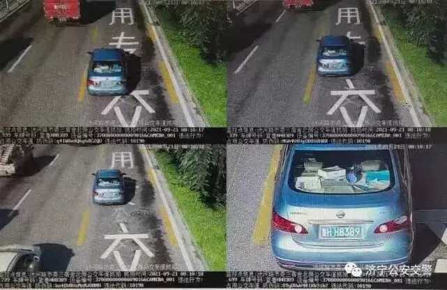 再次曝光！济宁这些车辆违法占用公交车道！