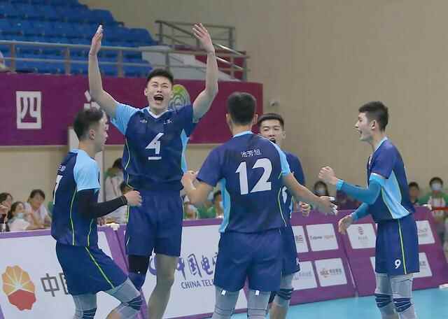 济宁籍运动员张颢檬、薛锦浩助力山东小男排夺全运会金牌