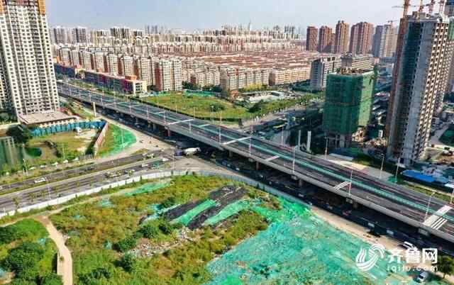 济宁济安桥路与车站西路路口立体化改造项目主线通车