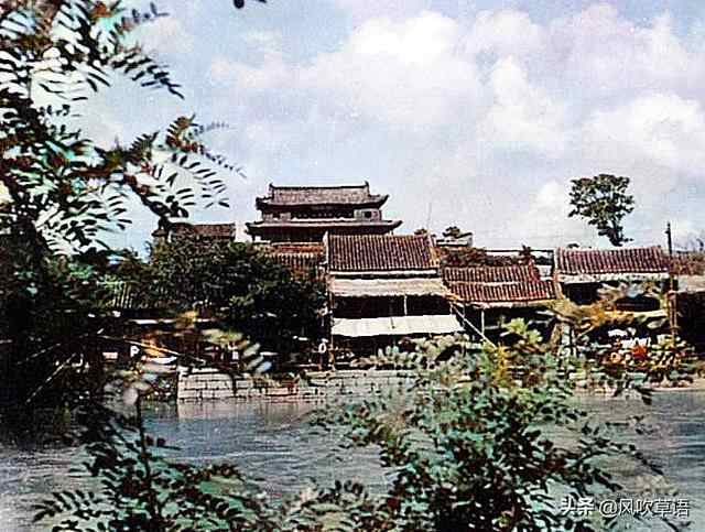 清末时期山东济宁的大运河风景，“江北小苏州”并非浪...