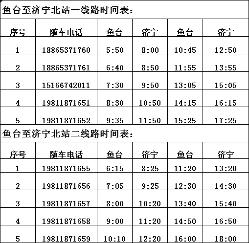 因道路封闭施工，鱼台这些客运、公交线路有变