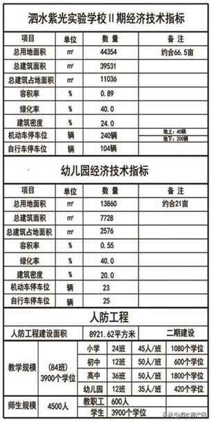 抢先看！泗水紫光实验学校项目规划设计方案出炉
