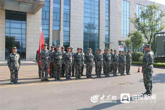 兖州区人防事务中心开展2022年度准军事化训练活动